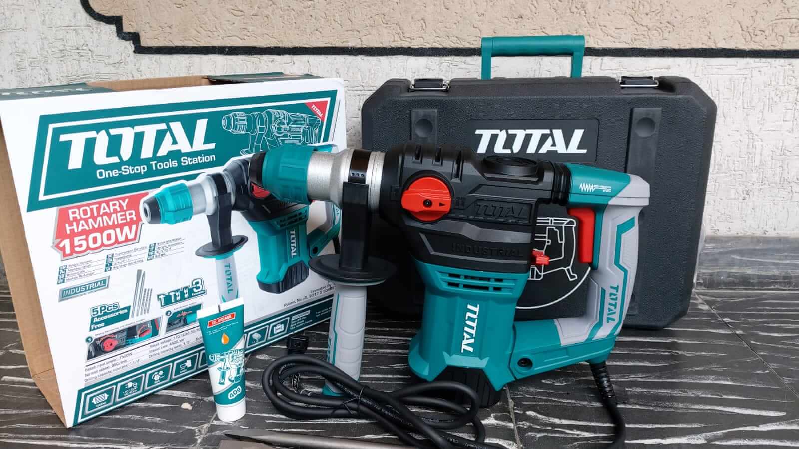 Rotomartillo TOTAL Industrial 1500W SDS-Plus - Imagen 3
