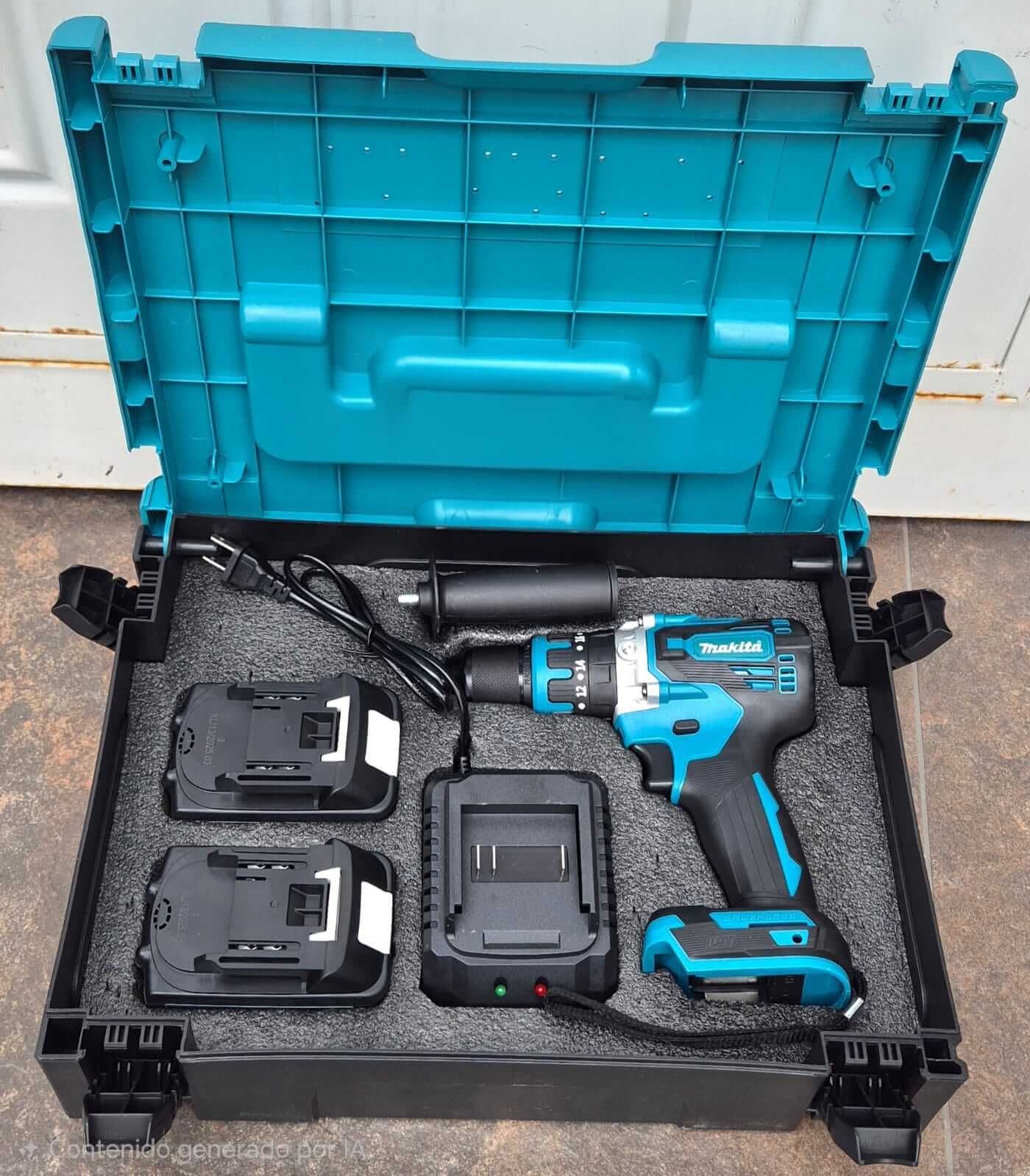 Taladro Percutor Inalámbrico Makita 128V Brushless con 2 Baterías - Imagen 3